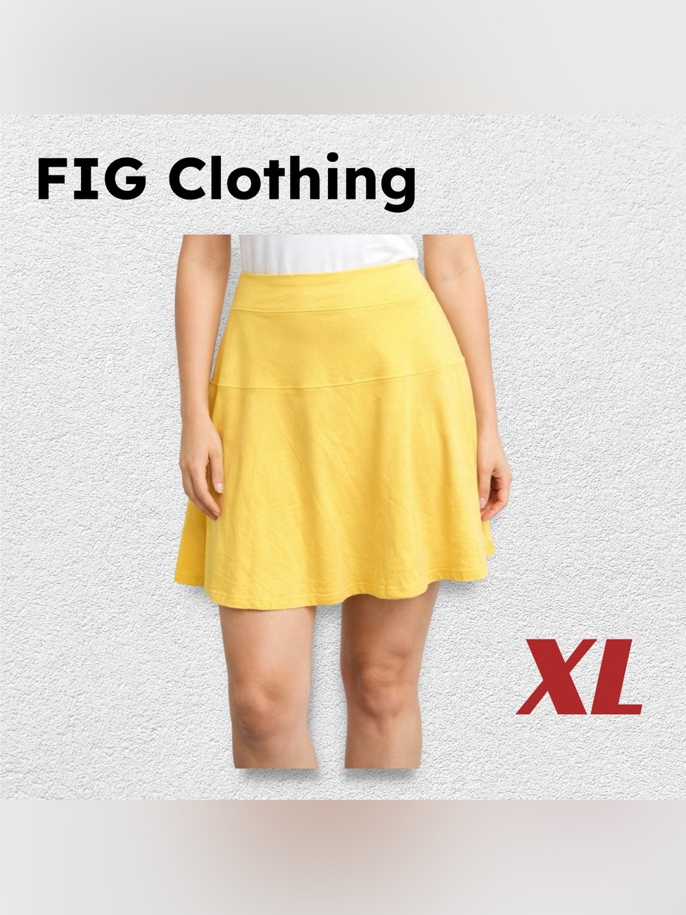 🇨🇦 🆕 VGUC FIG Clothing | XL | Casual Travel Mini Skater yellow skirt